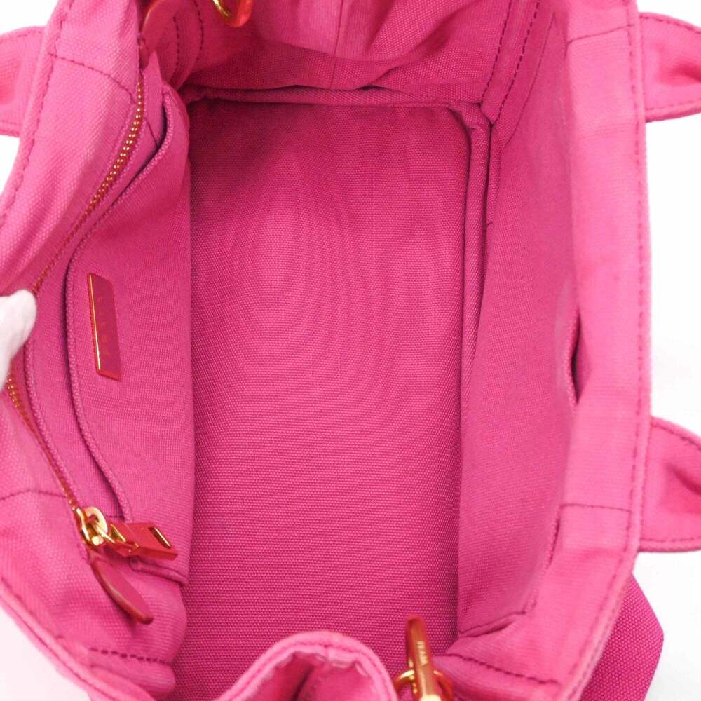 PRADA Pink Canvas Shoulder Bag - Picture 9 of 15